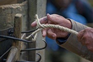 Préparation du cordage de chanvre bio