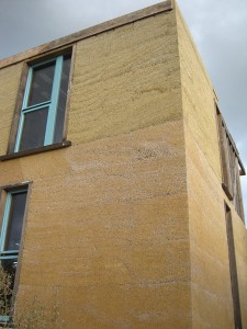 Maison construite à base de béton de chanvre bio